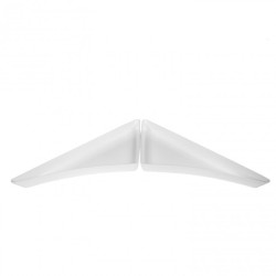 Bandeja Triangular Esquinera Blanca